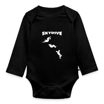 Skydive Sitfly Evolution assis Freefly - Body Bébé bio manches longues - noir - Devant
