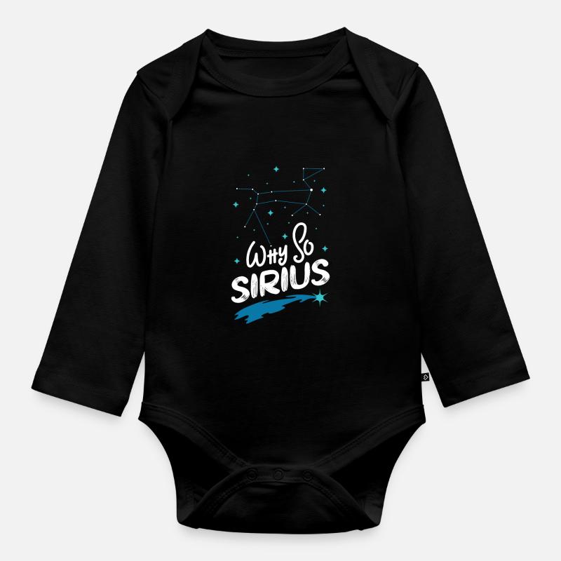 SPACE / CONSTELLATION : Why So Sirius Poison - Body Bébé bio manches longues - noir