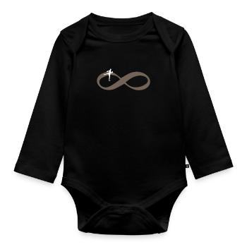 MUAY THAI FOR EVER Muay Thai Infinity - Body Bébé bio manches longues - noir - Devant