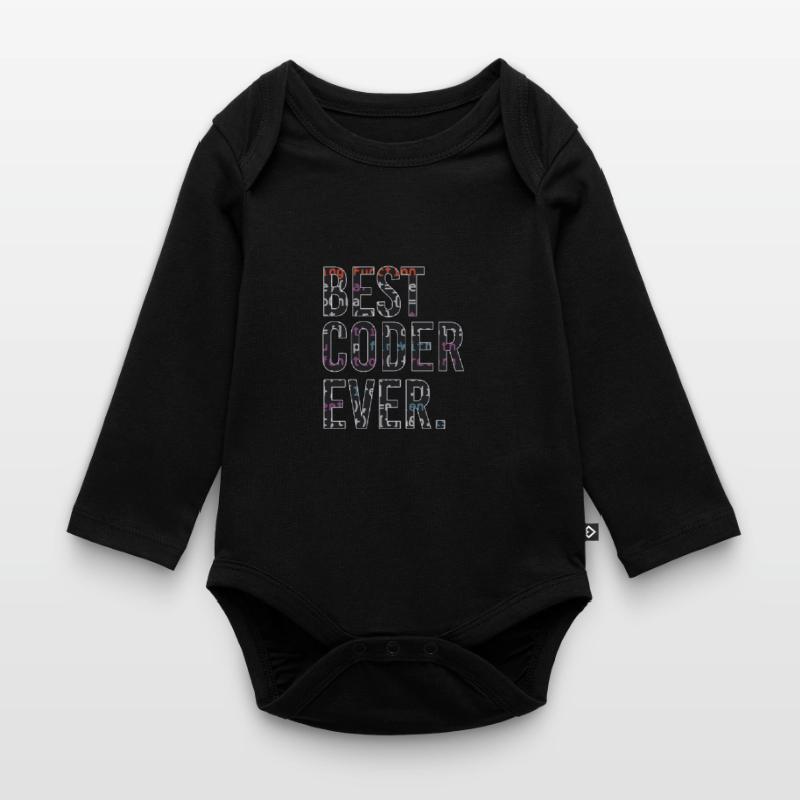 Bester Programmierer Coden Coder Baby Bio-Langarm-Body