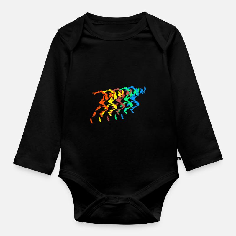 Athlétisme Runner Bunt Sprinter - Body Bébé bio manches longues - noir