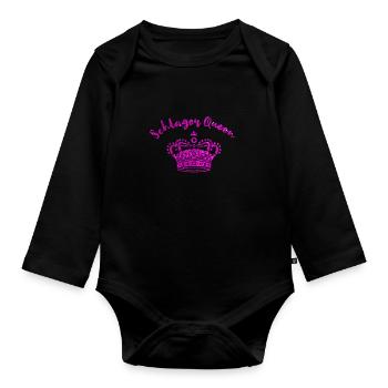 Schlager Queen - Baby Bio-Langarm-Body - Schwarz - Vorne