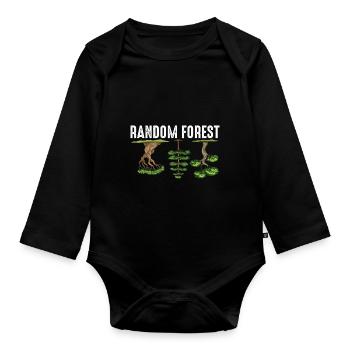 Artificial classification math random forest - Organic Longsleeve Baby Bodysuit - black - Front