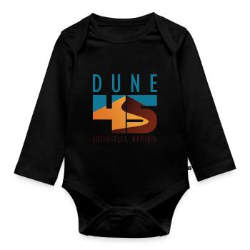 Dune 45 - Sossusvlei, Namibia - Organic Longsleeve Baby Bodysuit - black - Front