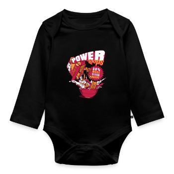 FPV Racing and Freestyle - Organic Longsleeve Baby Bodysuit - black - Front