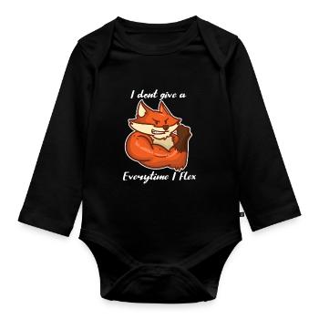 Fuchs - Gym - Workout - Pumps - Organic Longsleeve Baby Bodysuit - black - Front