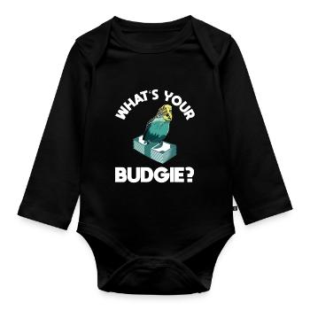 Quel est votre budget Budgie Design avec Budgie - Body Bébé bio manches longues - noir - Devant