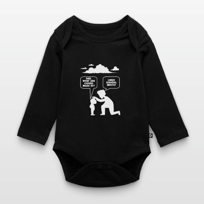 Linux software developer computer programmer Organic Longsleeve Baby Bodysuit