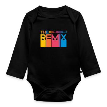 The Remix Partnerlook Père fils fille Original - Body Bébé bio manches longues - noir - Devant