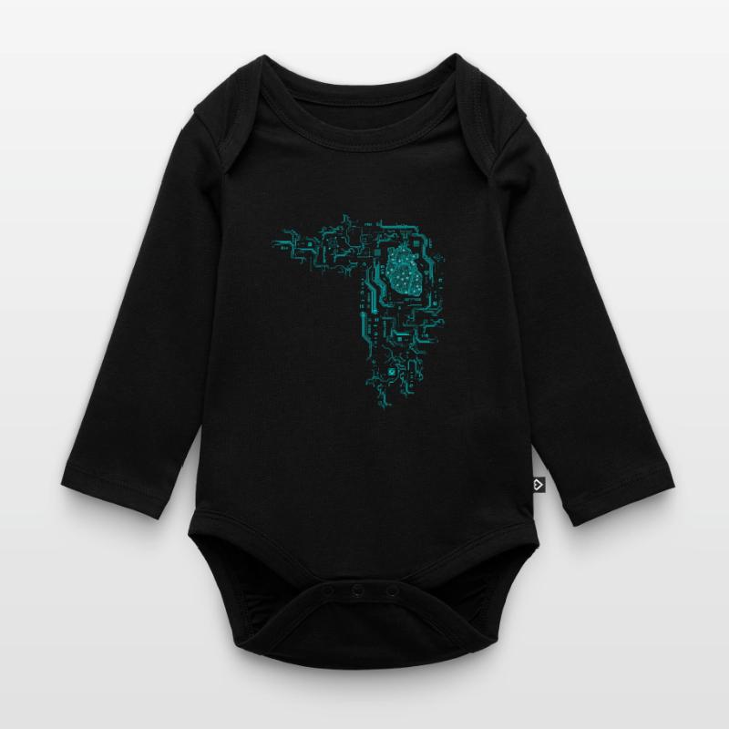 Informatiker Informatik Programmierer Nerd Geek Baby Bio-Langarm-Body
