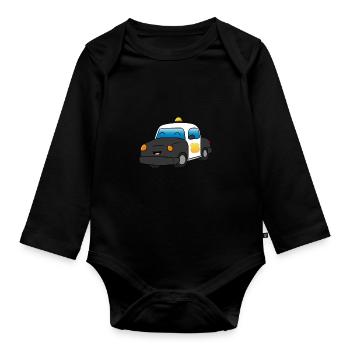 Polizei - Baby Bio-Langarm-Body - Schwarz - Vorne