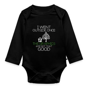 Programmer Funny gift idea - Organic Longsleeve Baby Bodysuit - black - Front