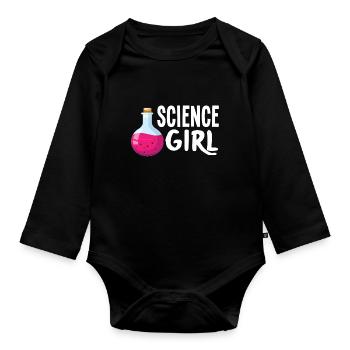 Science chimiste drôle de chimie - Body Bébé bio manches longues - noir - Devant