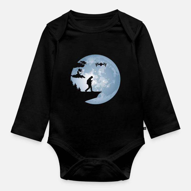 Pilote de drone Pilote de drone pilote de drone - Body Bébé bio manches longues - noir