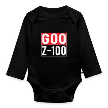 G00 Z 100 CNC router gift CNC milling - Organic Longsleeve Baby Bodysuit - black - Front