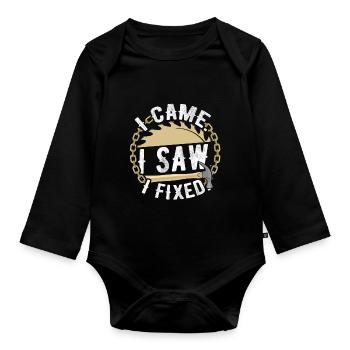 Zimmermann - Baby Bio-Langarm-Body - Schwarz - Vorne