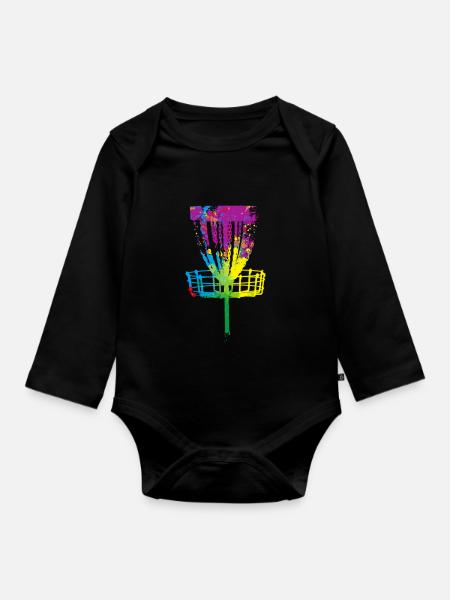 Splash Disc Golf - Baby Bio-Langarm-Body - Schwarz