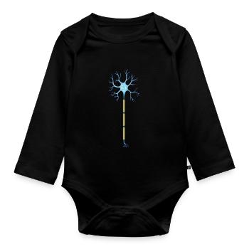 Neurone - Body Bébé bio manches longues - noir - Devant