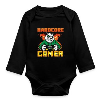 Gamer Gamer Funny DNA - Body Bébé bio manches longues - noir - Devant