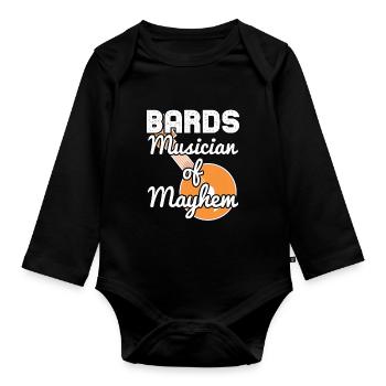 Musiciens de Bards de Chaos - Body Bébé bio manches longues - noir - Devant