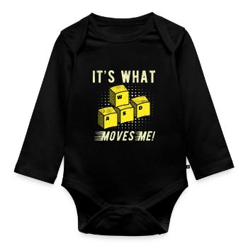 Gamer Gift Computer PC Gaming - Organic Longsleeve Baby Bodysuit - black - Front