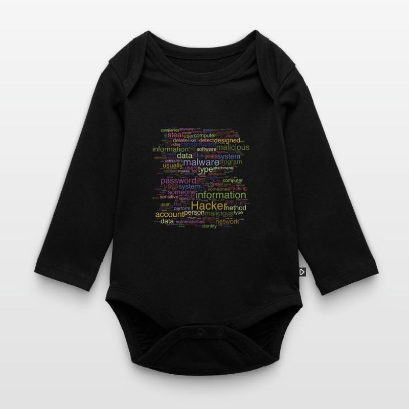 Cybersecurity Computer Programming Digital It Organic Longsleeve Baby Bodysuit