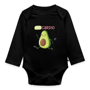 Avo Cardio - Avocardio - Organic Longsleeve Baby Bodysuit - black - Front