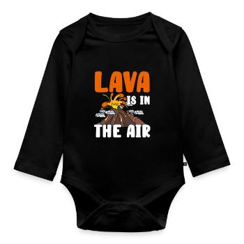 Vulkan - Baby Bio-Langarm-Body - Schwarz - Vorne