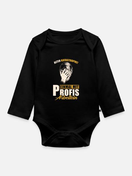 Alter Katastrophe - Baby Bio-Langarm-Body - Schwarz
