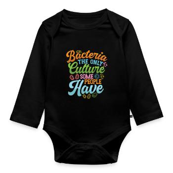Microbiologist Microbiology Lab Staph Gift Idea - Baby Bio-Langarm-Body - Schwarz - Vorne