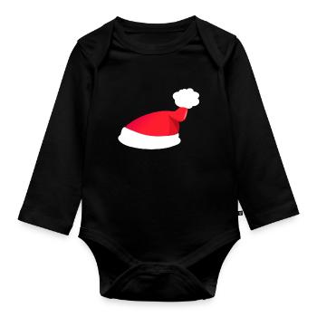 Bonnet de Nicolas - Body Bébé bio manches longues - noir - Devant
