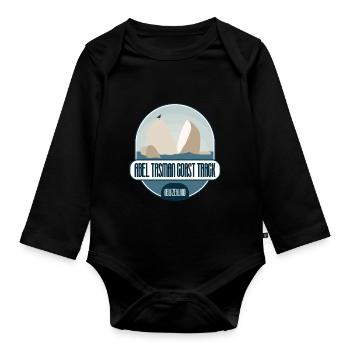 Abel Tasman Coast Track - New Zealand - Organic Longsleeve Baby Bodysuit - black - Front