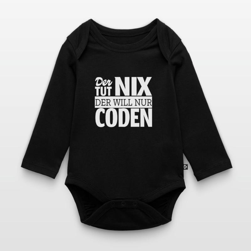 Coden Informatiker Computer Beruf Coder Outfit Baby Bio-Langarm-Body