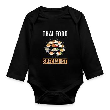 Spécialiste de la cuisine thaïlandaise - Body Bébé bio manches longues - noir - Devant
