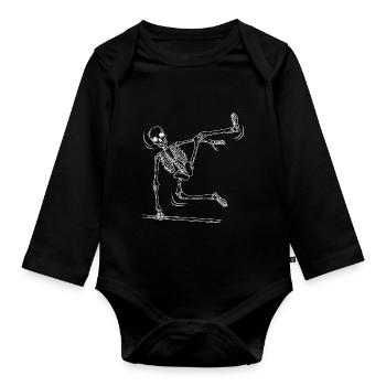 Parkour Skeleton Parcour ParcourIng - Body Bébé bio manches longues - noir - Devant