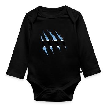 Botswana - Baby Bio-Langarm-Body - Schwarz - Vorne