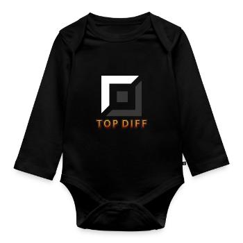top diff tilter jeu incliné - Body Bébé bio manches longues - noir - Devant