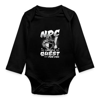 Brettspiele Roleplaying Quest NPC - Baby Bio-Langarm-Body - Schwarz - Vorne