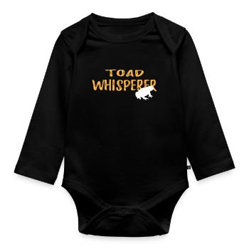 Toad Whisperer Chemise graphique - Body Bébé bio manches longues - noir - Devant