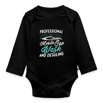 Mobile Car Reconditioning Car Reconditioning - Organic Longsleeve Baby Bodysuit - black - Front