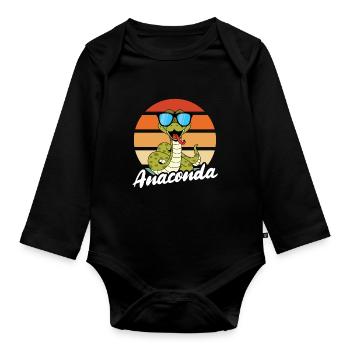 Lunettes de soleil Anaconda - Body Bébé bio manches longues - noir - Devant