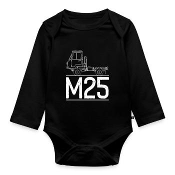 Multicar M25 T-Shirt - Body Bébé bio manches longues - noir - Devant