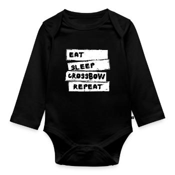 Crossbow - Besta Tshirt - Baby Bio-Langarm-Body - Schwarz - Vorne