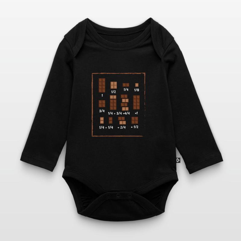 Chocolat Math Math Math Chocolat Body Bébé bio manches longues