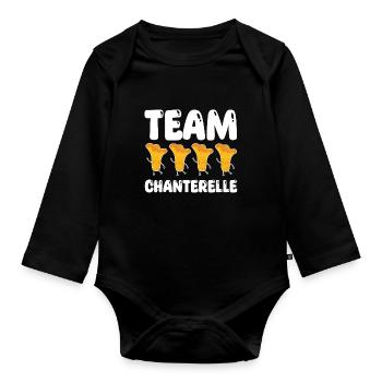 Team Pfifferling - Baby Bio-Langarm-Body - Schwarz - Vorne