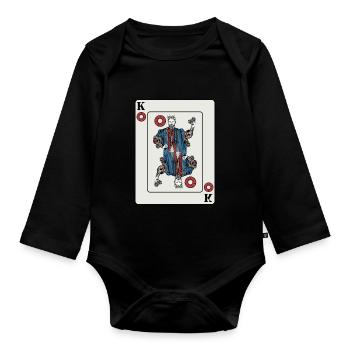 Best Photographer DSLR Camera Photography King for - Organic Longsleeve Baby Bodysuit - black - Front