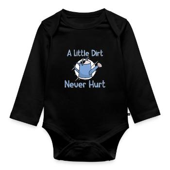 Gardening Plants Gardener Plantation Nature Gift - Organic Longsleeve Baby Bodysuit - black - Front