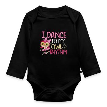 Ballet Ballerina Dance Dancer Dancing Ballet Gift - Baby Bio-Langarm-Body - Schwarz - Vorne