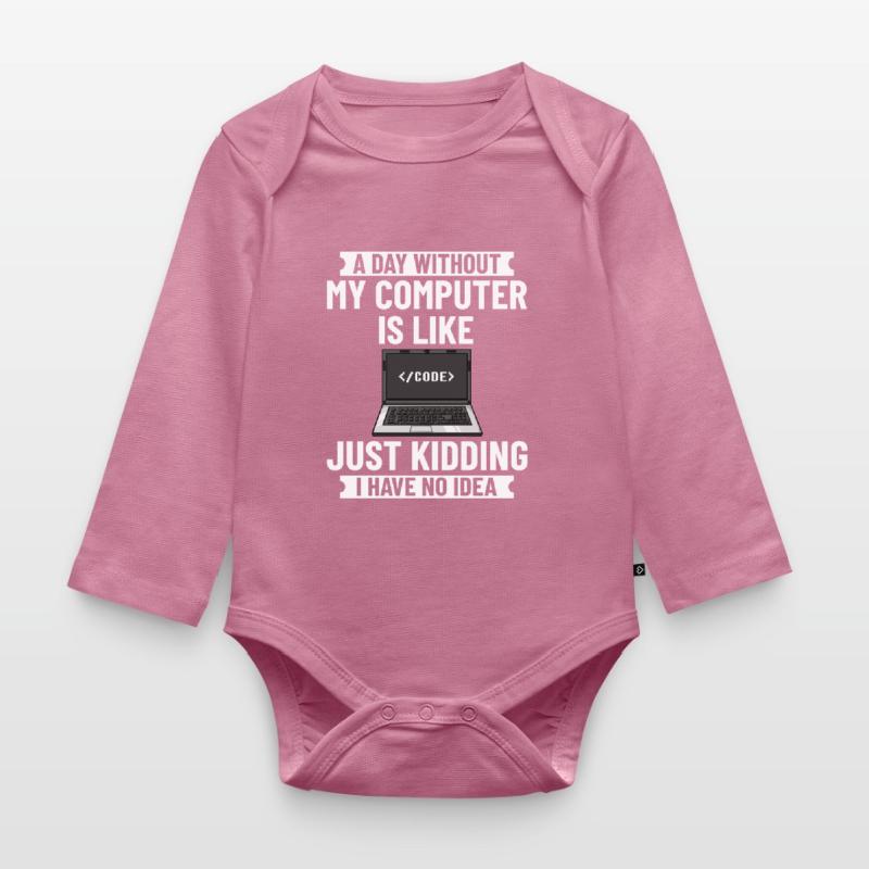Programmer Programming Computer Developer Pc Organic Longsleeve Baby Bodysuit