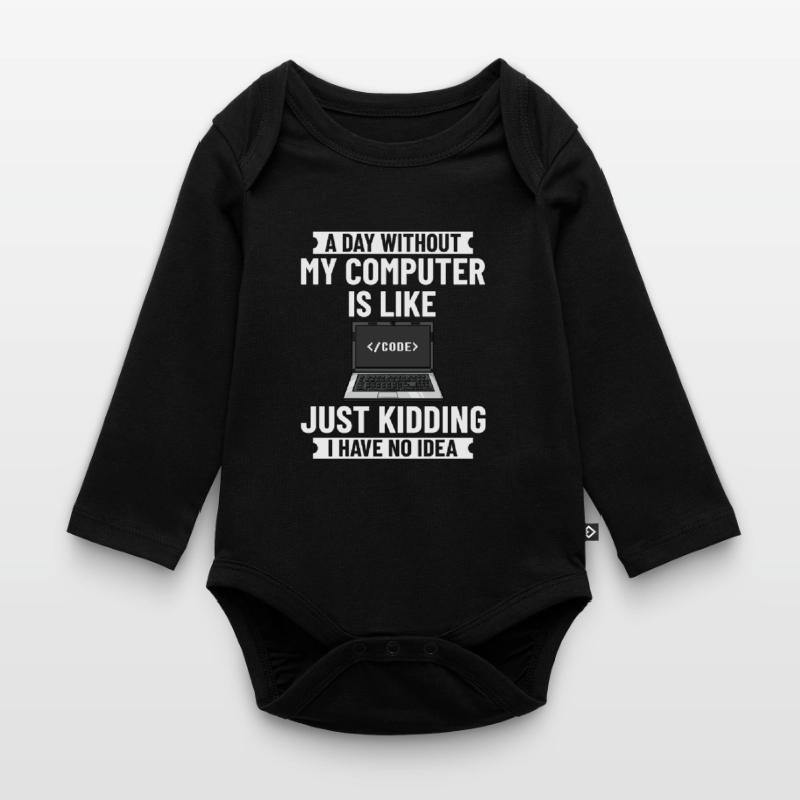 Programmierer Programmieren Computerentwickler Pc Baby Bio-Langarm-Body